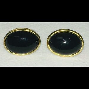 14K and black Onyx earrings